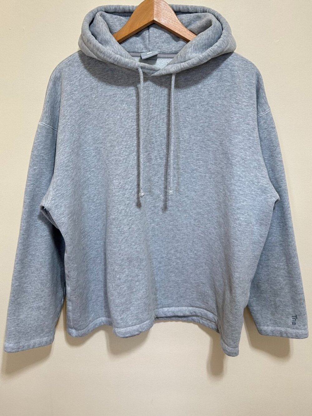 Aritzia TNA Cozy Fleece Mega Hoodie Heathered Grey Size L